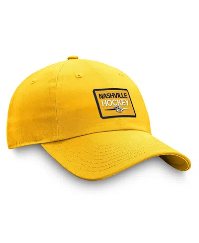 Fanatics Men's Gold Nashville Predators Authentic Pro Prime Adjustable Hat