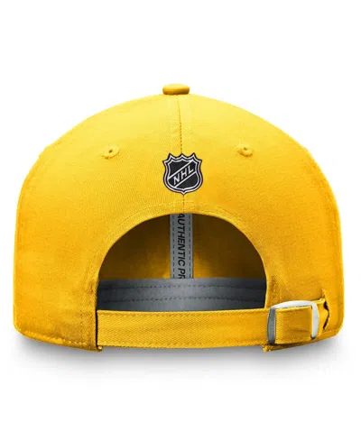 Fanatics Men's Gold Nashville Predators Authentic Pro Prime Adjustable Hat