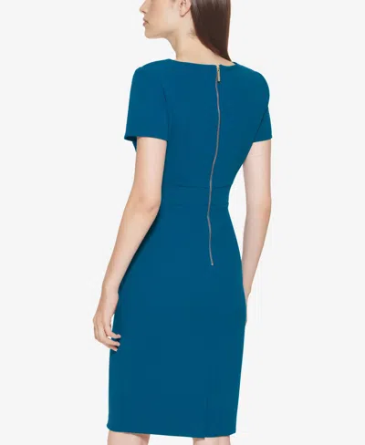 Calvin Klein Women's Short-sleeve Scuba Sheath Dress