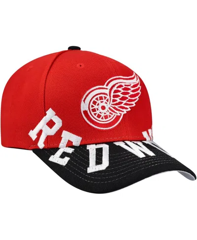 Mitchell & Ness Men's Red/black Detroit Red Wings Underarch Two-tone Pro Crown Snapback Hat