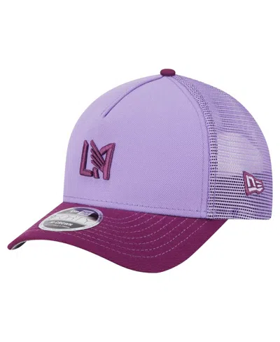 New Era Men's Purple Lafc Color Pack 9forty A-frame Adjustable Trucker Hat