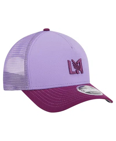 New Era Men's Purple Lafc Color Pack 9forty A-frame Adjustable Trucker Hat