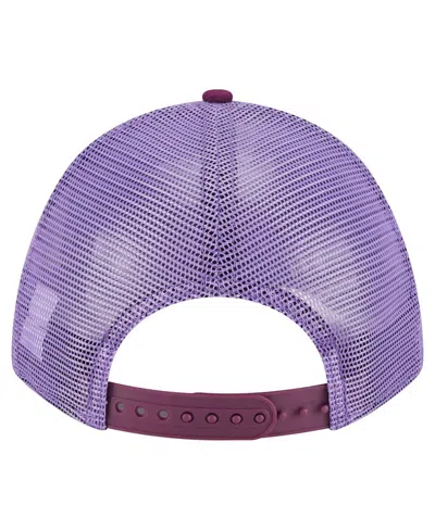 New Era Men's Purple Lafc Color Pack 9forty A-frame Adjustable Trucker Hat