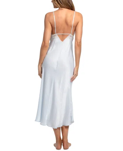 Linea Donatella Women's Luxe Satin Bridal Lingerie Long Gown