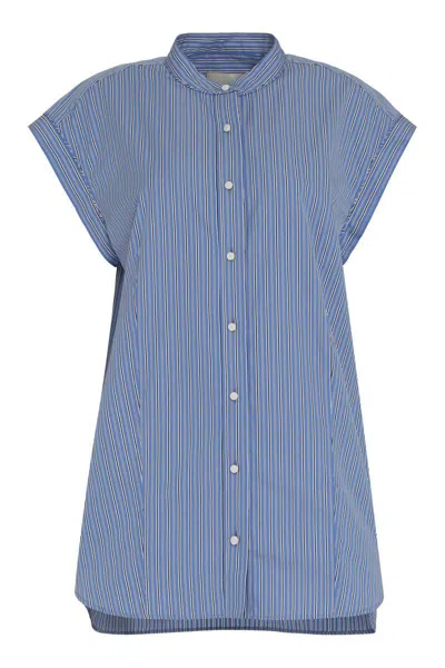 Isabel Marant Reggy Striped Cotton Shirt In Blue