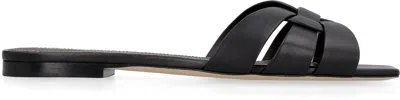 Saint Laurent Leather Slides