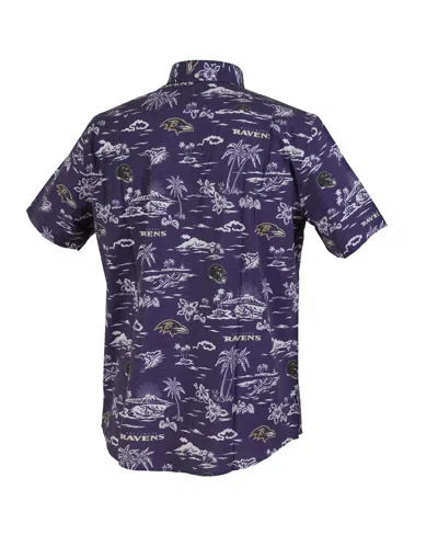 Reyn Spooner Purple Baltimore Ravens Kekai Performance Button-down Shirt In Purple