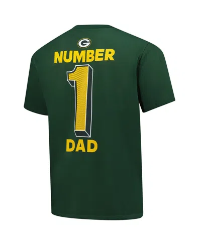 Fanatics Men's Green Bay Packers Big Tall Number One Dad T-shirt In Green