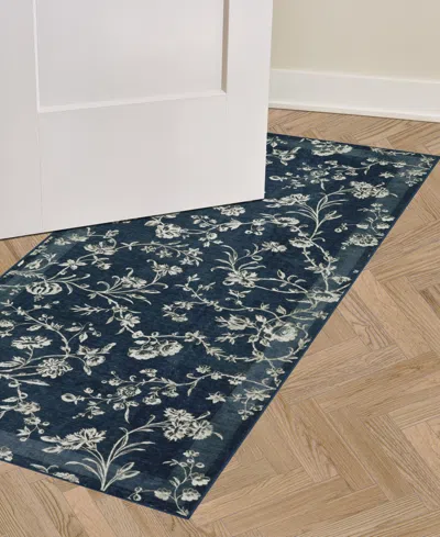 Laura Ashley Imagine Printed Chenille 2-pc. Runner Rug Set In Blue