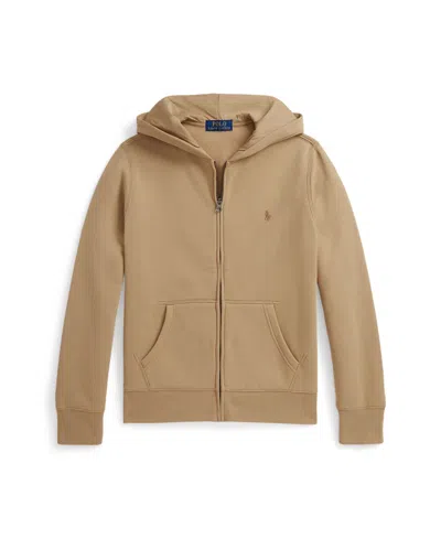Polo Ralph Lauren Big Boys Fleece Full-zip Hoodie In Brown