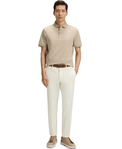Hugo Boss Tailored Trousers With Pockets And Belt Loops In White