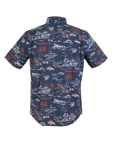 Reyn Spooner Navy New England Patriots Kekai Performance Button-down Shirt In Blue