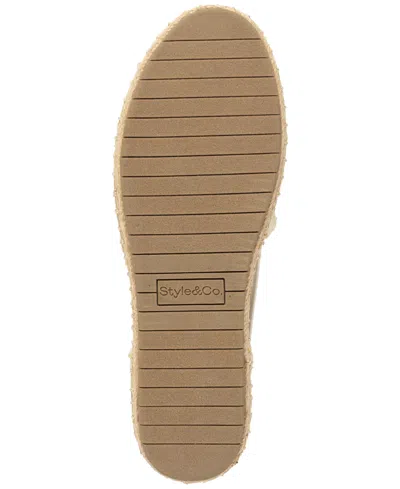Style & Co Women's Peetaa Flat Sandals, Exclusively At Macy's In Neutral