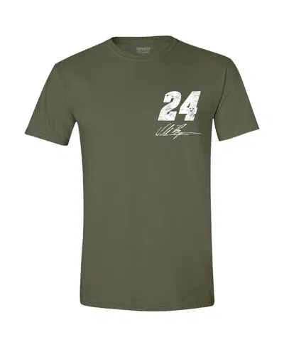 Hendrick Motorsports Team Collection Men's Green William Byron Flag T-shirt In Green