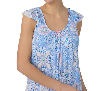 Ellen Tracy Women's Flutter-sleeve Midi Nightgown