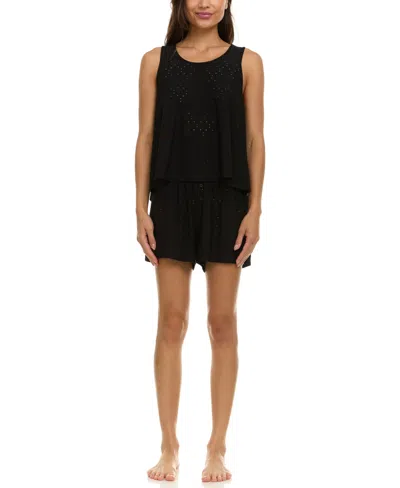 Flora By Flora Nikrooz Women's Dulce Eyelet Knit Pajama Set