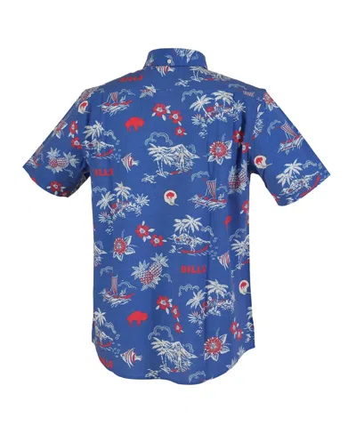 Reyn Spooner Men's Royal Buffalo Bills Throwback Kekai Performance Button-down Shirt In Blue