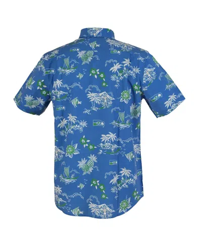 Reyn Spooner Men's Blue Detroit Lions Throwback Kekai Performance Button-down Shirt In Blue