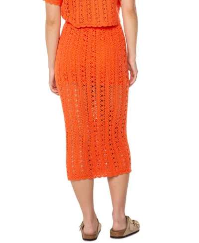 Roxy Sea Swirl Crochet Midi Skirt