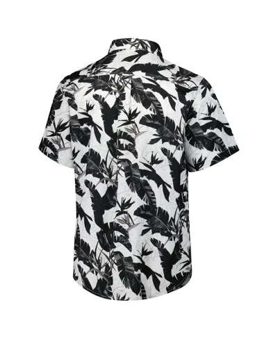 Tommy Bahama Black Washington Commanders Sport Harbor Island Hibiscus Camp Button-up Shirt In Multi