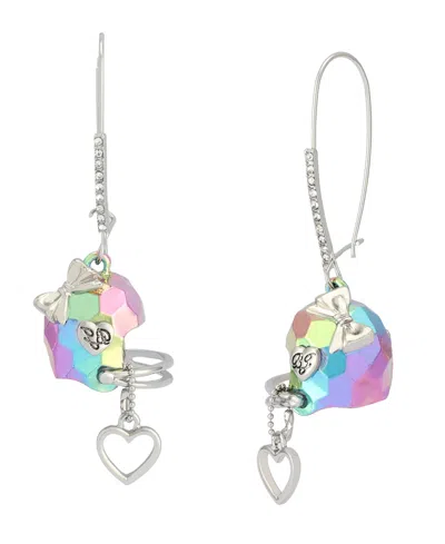 Betsey Johnson Faux Stone Kick Off Football Helmet Dangle Drop Earrings