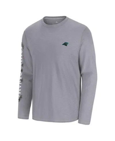 Tommy Bahama Men's Gray Tampa Bay Buccaneers Oasis End Zone Lux Long Sleeve T-shirt