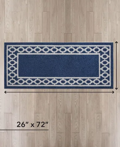Jean Pierre New York Jean Pierre Christine Trellis Border Tufted Runner Rug, 26" X 72"