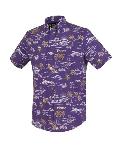 Reyn Spooner Men's Purple Minnesota Vikings Kekai Performance Button-down Shirt In Purple