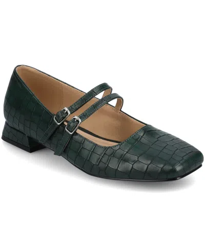 Journee Collection Women's Gredah Square Toe Double Strap Mary Jane Flats