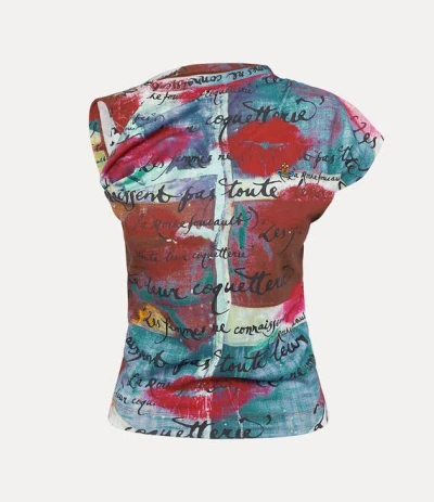 Vivienne Westwood Hebo Top Cotton Union-jack-kisses Xl Women