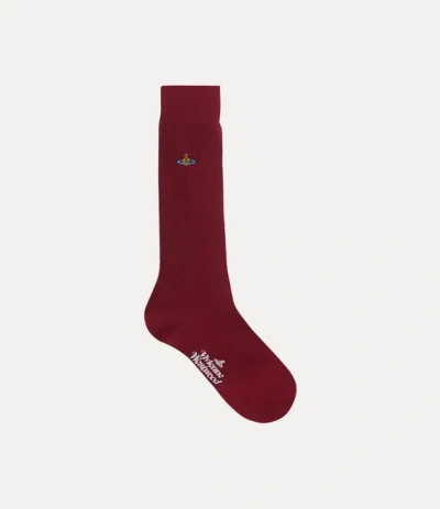 Vivienne Westwood Uni Sock Cotton Red 9-11 Unisex