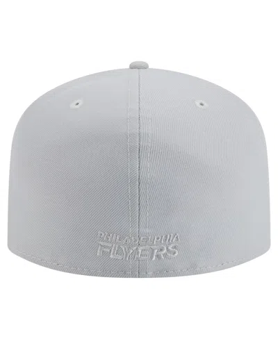 New Era Men's Gray Philadelphia Flyers Color Pack A-frame 59fifty Fitted Hat