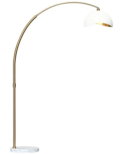 Nova Of California Luna Bella Arc Floor Lamp In White