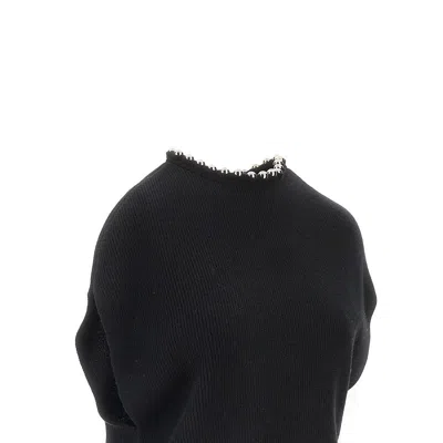 Emporio Armani Cashmere-blend Vest With Spherical Beads