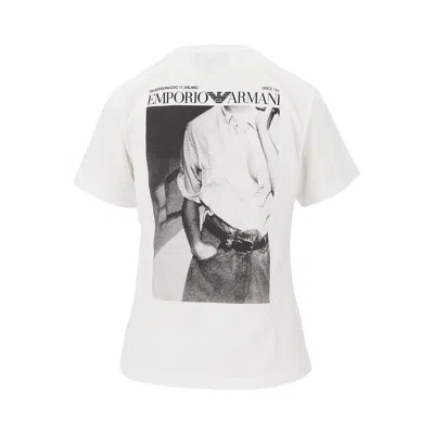 Emporio Armani Sv Photographic Print T-shirt In White