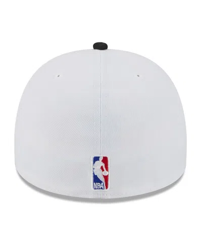 New Era Men's White/black San Antonio Spurs 2025 Nba Draft A-frame 59fifty Fitted Hat