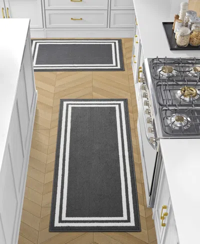 Laura Ashley Double Border Tufted 2-pc. Runner Rug Set