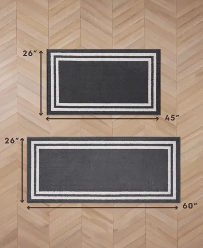 Laura Ashley Double Border Tufted 2-pc. Runner Rug Set