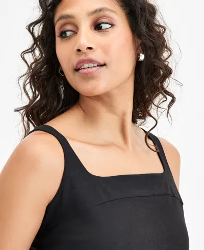 Bar Iii Women's Square-neck Back-zip Tank, Exclusively At Macy's