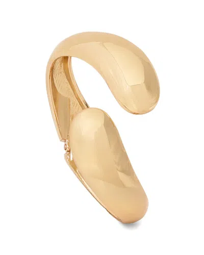 Saachi Crossover Bypass Cuff Bracelet In Gold