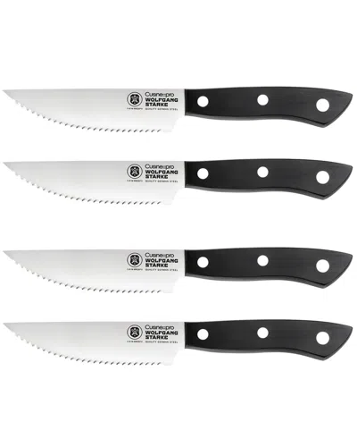 Cuisine::pro ® Set Of 4 Wolfgang Starke Steak Knives In Black