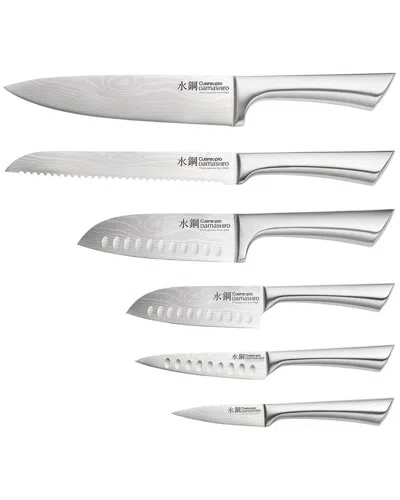 Cuisine::pro ® Damashiro Kinzoku 7pc Knife Block Set In Metallic