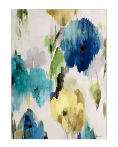 Empire Art Direct Abstract Flower I Hand Washable Art Area Rug In Multi