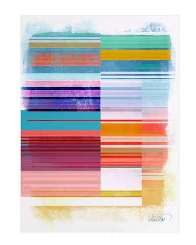 Empire Art Direct Ephemeral Linear Washable Colorful Lines Art Area Rug In Multi
