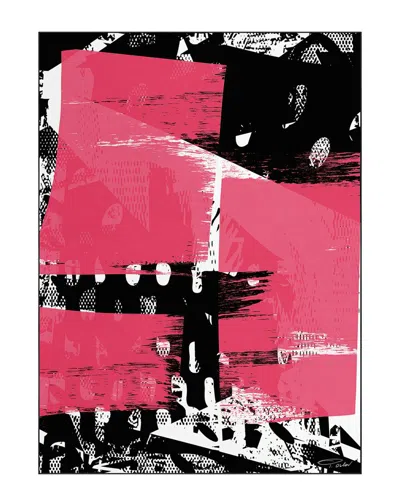 Empire Art Direct Glitch N Ii Washable Abstract Art Area Rug In Black