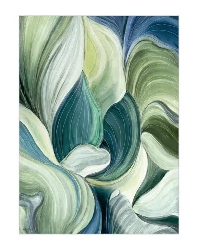 Empire Art Direct Waves Of Leaves Washable Art Area Rug In Green