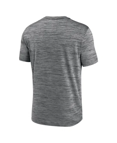 Nike Men's Anthracite Tennessee Volunteers Campus Center Stack Velocity Performance T-shirt In Gray