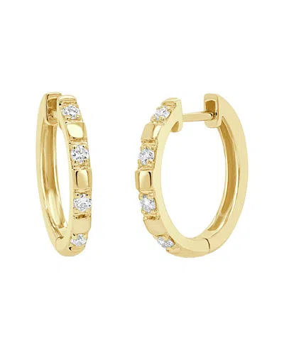 Sabrina Designs 14k 0.17 Ct. Tw. Diamond Hoop Earrings