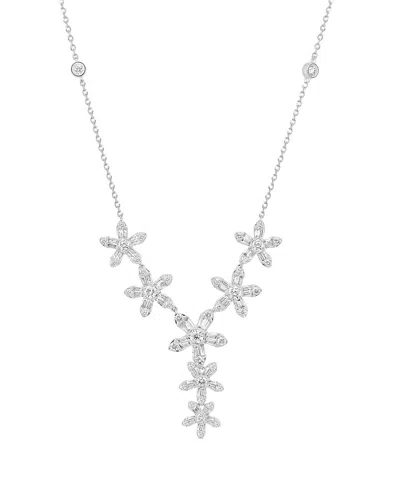 Sabrina Designs 14k 1.18 Ct. Tw. Diamond Flower Necklace