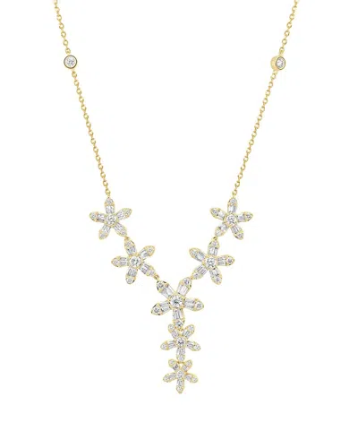 Sabrina Designs 14k 1.18 Ct. Tw. Diamond Flower Necklace